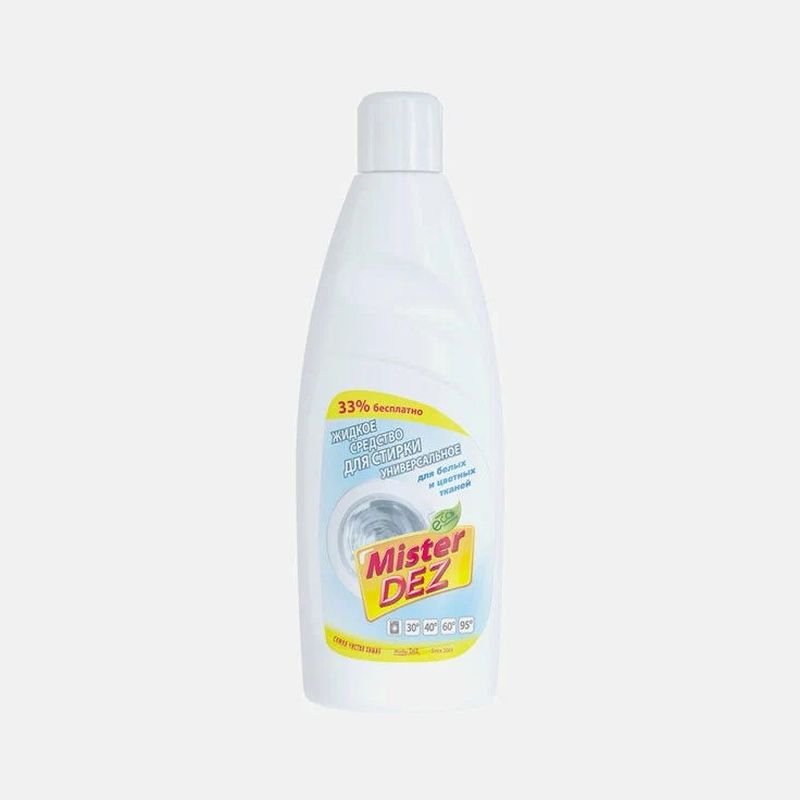 Гель д/стирки MISTER DEZ Eco-Cleaning 1063 (д/белых и цветных тканей) 1,0л.