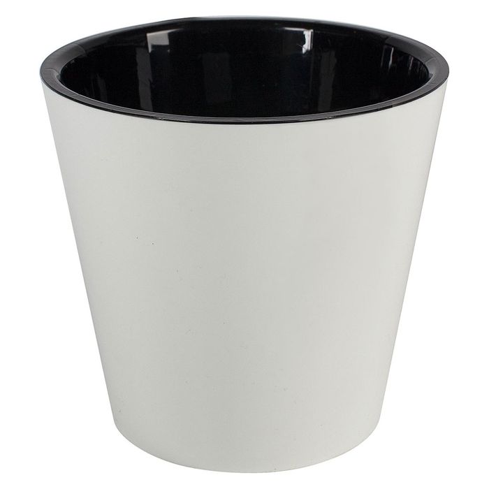 Горшок д/цв. "InGreen London" 1,0л. d125 ПЦ7700Б (белый) с дренажной вставкой
