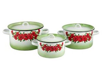 Набор 1с144/5 "Восточный мак" (3к.: 1,5/3/4,5л.) Чер