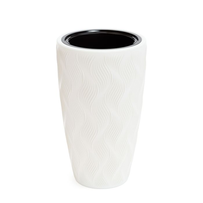 Кашпо д/цв. "Флэйм" 61,0л. (со вставкой 289*230мм) М8885 (белый)