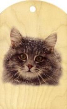 Доска сувенирная фанера (180*300мм.) кошки МД-09 (С-П)