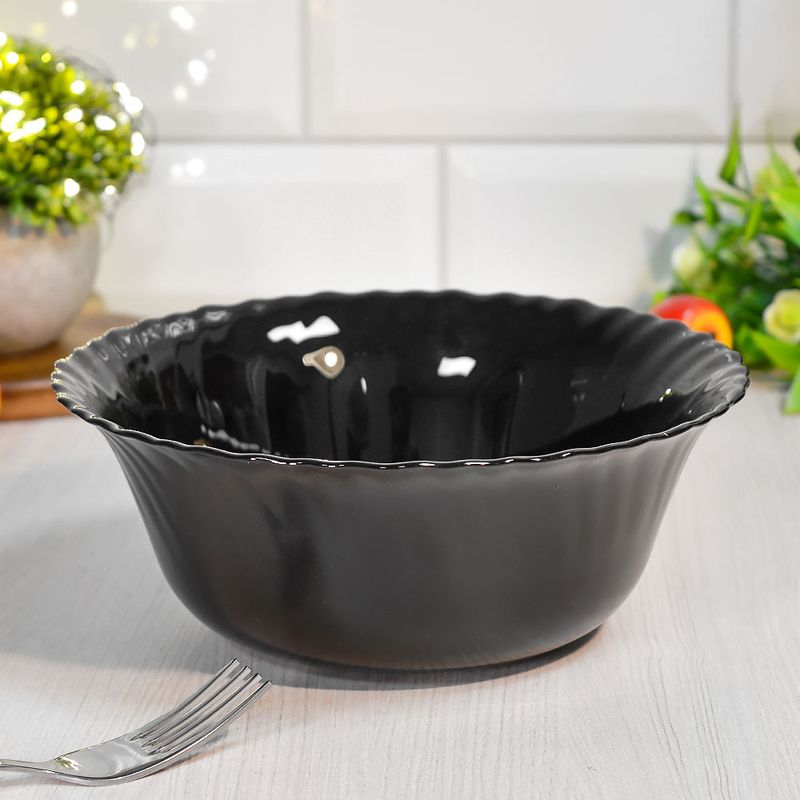 Салатник HLHKW80 d=20см, Black волна