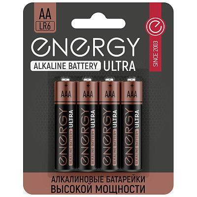 Батарейка алкалиновая Energy Ultra LR03/4B (AAA) 104406 СКР