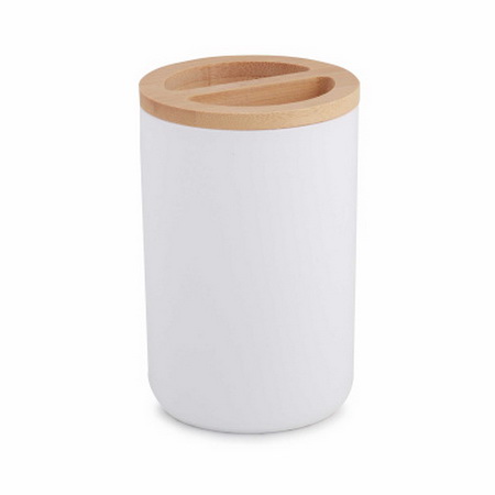 Подставка д/зуб.щеток БАМБУК М8055 (белый)