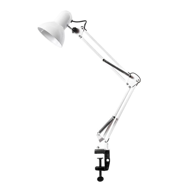 Лампа настольная MT-2012 ,белый глянец, на струбцине, 60Вт, Е27