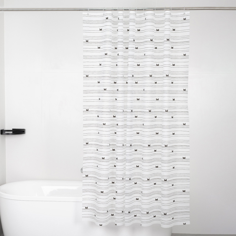 Занавес д/ван.комн. 180*180см. "Kittens" FOR-PV04 А