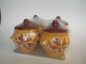 Набор посуды 4горш. "ГДЖ №5" с руч. (4 горшочка*0,5л.) ОБЧ00000075 БК