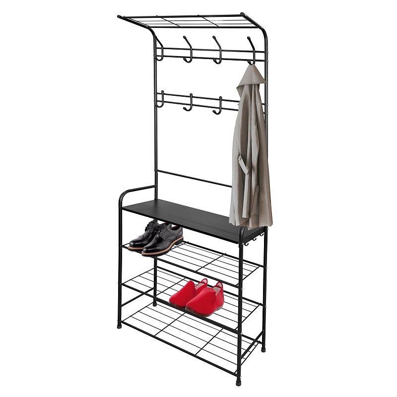 Вешалка в прихожую "Константа 2" ВП12 (черный)