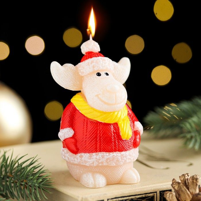 Свеча "Игрушечный олень" 23431 (80мм.)