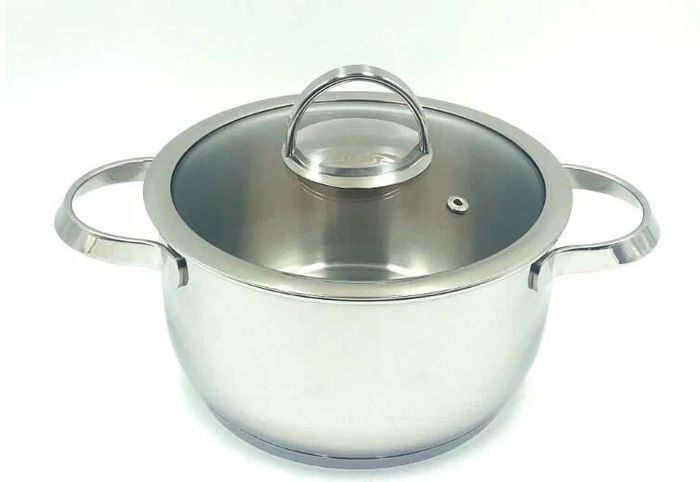 Кастрюля нерж.  3,0л. ТРС-3 3с166 "Фостер" прут.руч. ст/крышка  Аша