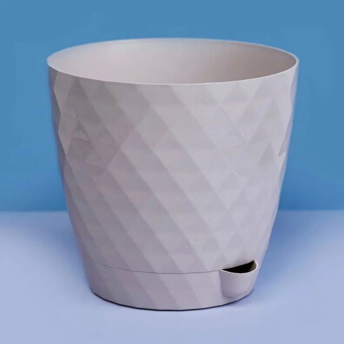 Горшок д/цв. РУМБА 3,0л. d18см. с корн. поливом 1600 (льняной) ДП