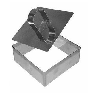 Кольцо (форма)+пресс д/салата DH8-36 "Квадрат" 9,5*9,5 Мд