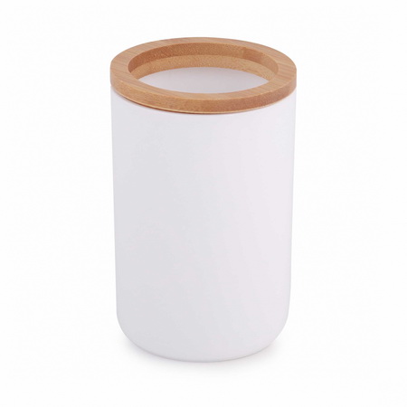 Стакан д/зуб.щеток БАМБУК М8052 (белый)