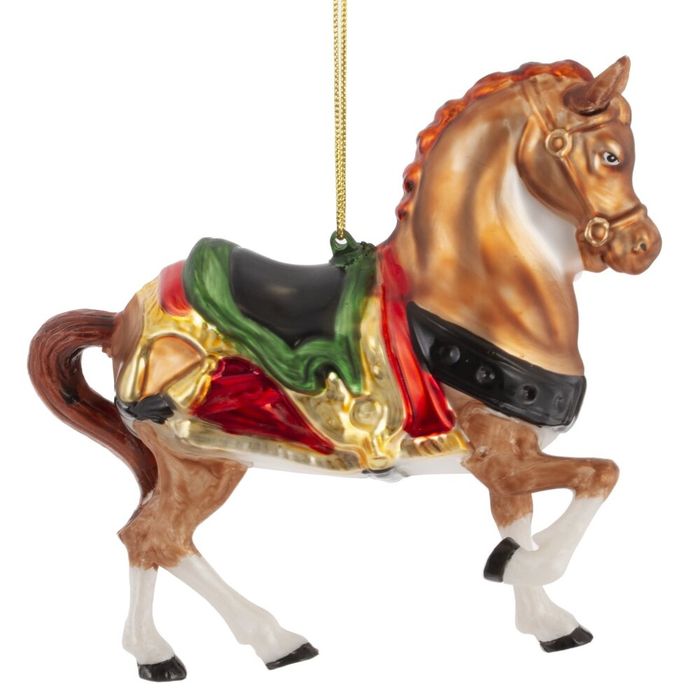 Подвесн.украш. "Лошадь" 824683 11*3*11см  (стекло) Р