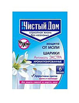 Антимоль ЧИСТЫЙ ДОМ шарики 40гр. 02-295 (ТЭ)