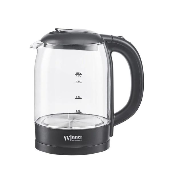 Чайник эл. WR-138 2,2кВт. 1,7л. стекло. диск