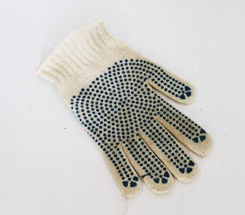 Перчатки трик. 4-х нит. х/б с ПВХ "Стандарт" (точка) Комби (250шт/м.)