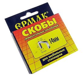 Скоба д/степлера мебельн. 648-037 14мм. (11,3*0,7мм.) 1000шт. ЕРМАК