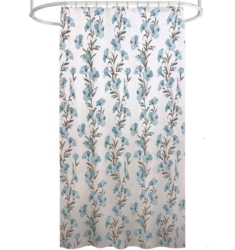 Занавес д/ван.комн. 178*183см. 13671 PEVA GX005-P1 "Васильки" М.