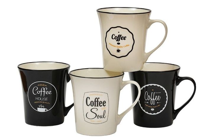 Кружка Воронка "Черный кофе" 340мл. (R02/3309YX) 001442 (48шт/кор.) КС