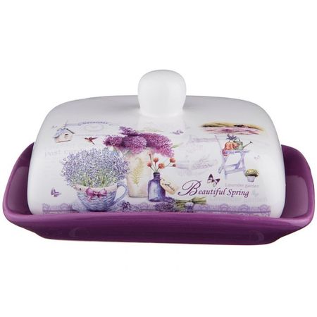 Масленка 358-1104 "Лавандовая весна" 17*12*10см.  ВД