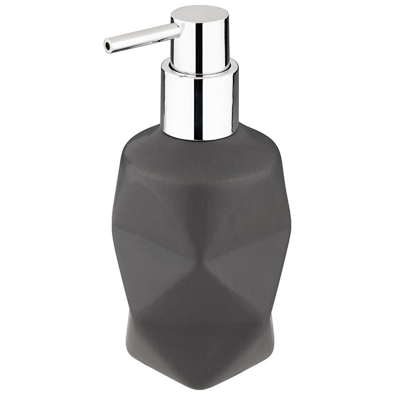 Дозатор д/жидк.мыла "Геометрия" 106621 (керам.) Скр.