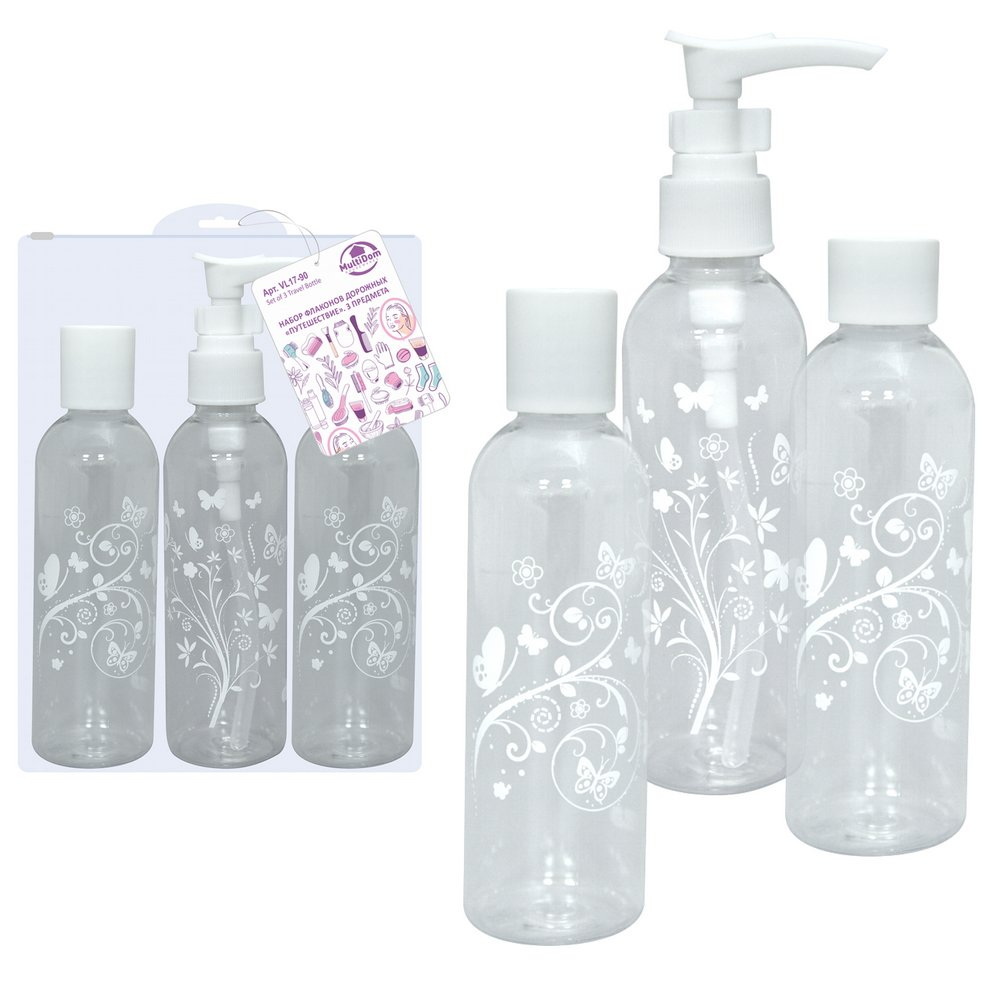 Набор дорожных флаконов VL17-90 "Путешествие"(3пр.) Мд