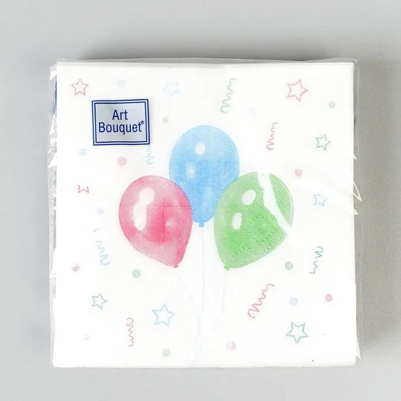 Салфетки бумажные 2сл. Art Bouguet 43128 (20*20см.) 30шт. "Веселый праздник" 57615 РБ