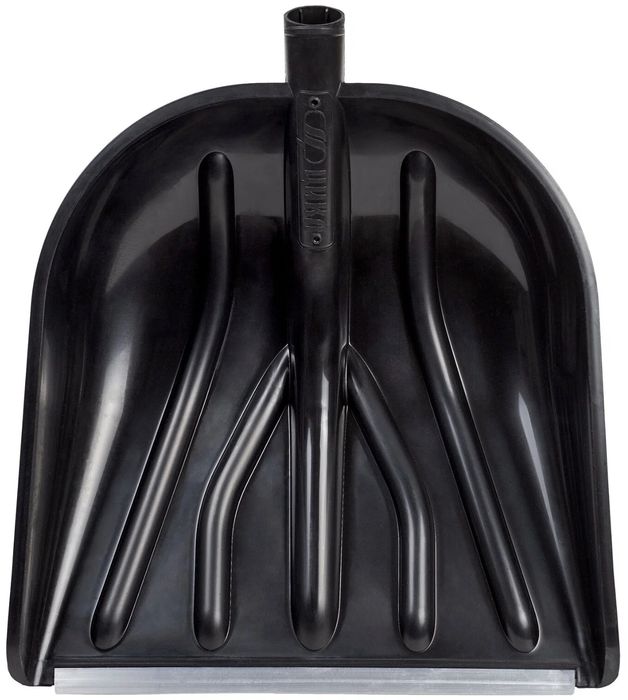 Лопата д/снега пл. б/черен. "Купец" с планкой 41*46см 2837-00 Ковров