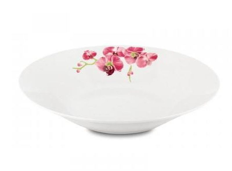 Тарелка мелкая т8-88837 "Орхидея"d=20см (72шт/кор.)