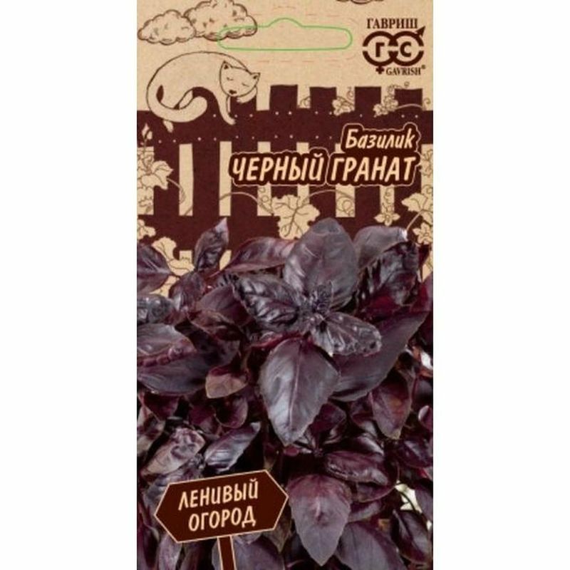 Базилик ЧЕРНЫЙ ГРАНАТ 0,3г. (Гавриш)