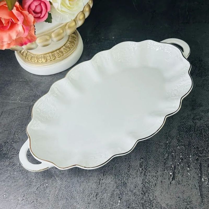 Блюдо 226-191 "Maria Gold" 26,5см. с ручками (подар.уп.)