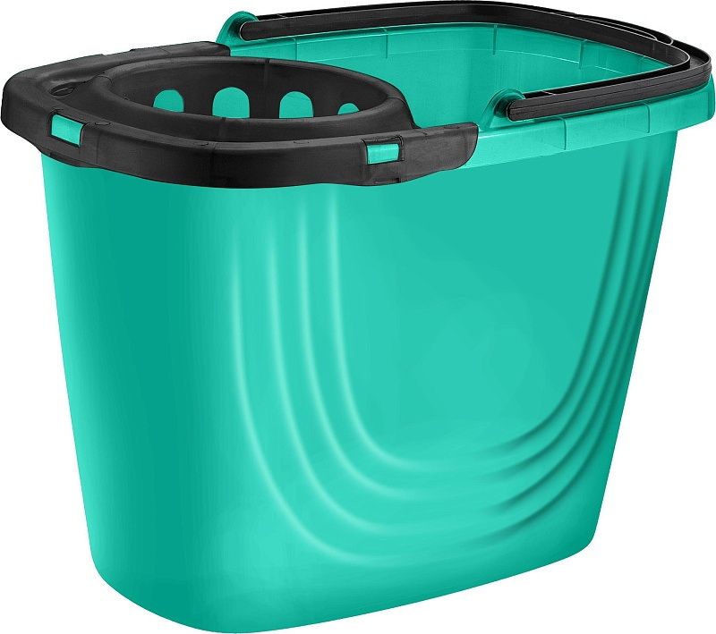 Ведро  8л. пл. "Disco" с отжимом. ПЦ1116 (прямоуг.)