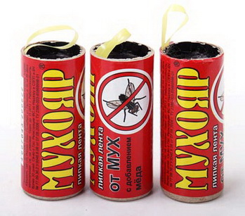 Лента липкая МУХОЯР (от мух) блок (Ваше Хозяйство)