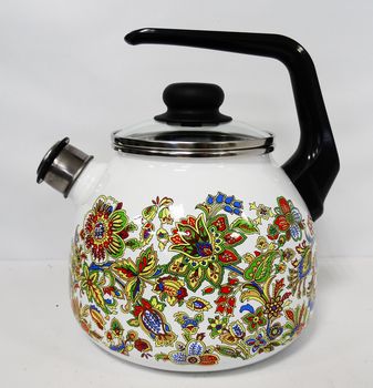 Чайник 3,0л."Imperio" 1RC12 Vitross со свист. (белоснежн.) Чер