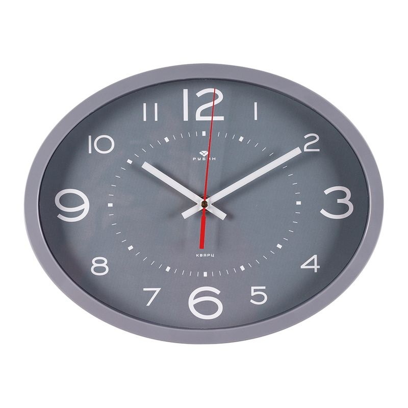 Часы настенные 2720-119 "Рубин" (29,5*22,5см) корпус серый, "Классика"