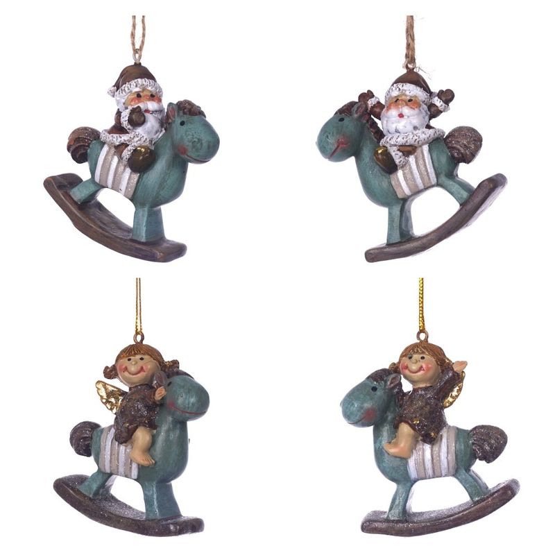 Подвесн.украш. "Ангел/Дед Мороз" 824928 (5,5*2*6см )Р