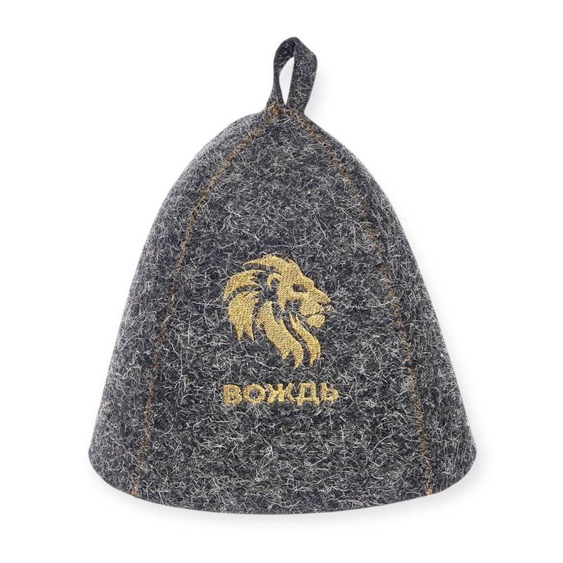 Шапка д/бани "Вождь" Б40103 , войлок серый Е