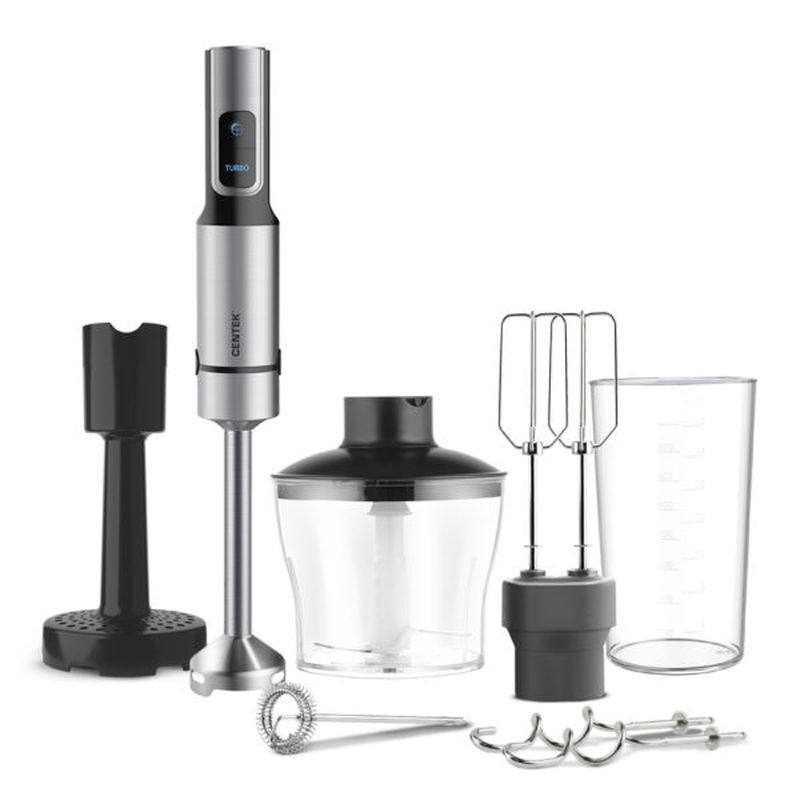 Блендер CENTEK CT-1312 (1,5кВт. 15 скор. чоппер, венчик, крюк, капучинатор)