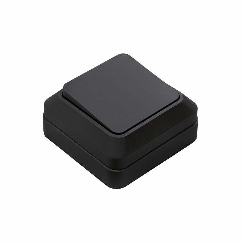 Выкл. 7021/7121В BOLLETO 1кл. черный нар\пр (1100)