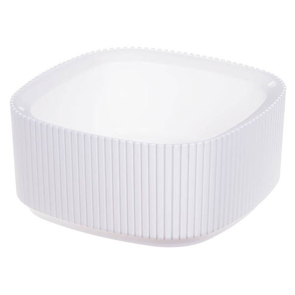 Кашпо СТРИП  1,7л. 29,0*13,0см. КН3251Б со вставкой (Белый)