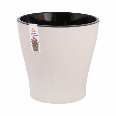 Горшок д/цв. "Лея"  3,6л. двойной (с автополивом) М7938 (бежевый)