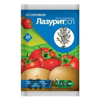 ЛАЗУРИТ 20гр. (cредство против сорняков на картофеле и томатах) (Август) ЛАЗУРИТ 20гр. (cредство против сорняков на картофеле и томатах) (Август)