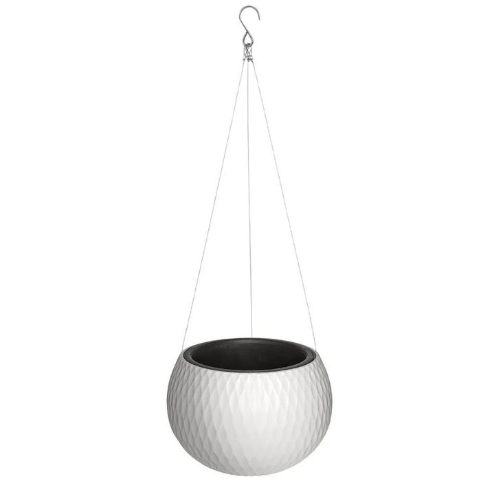 Кашпо д/цв. "Жемчужина" 4,0л. М8724 подвесное (белый)