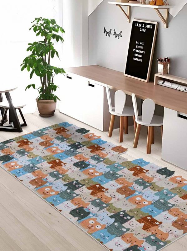 Коврик напольный  SH Icarpet PRINT 80*120 "Котики" влаговп. 823208/840076 Ш