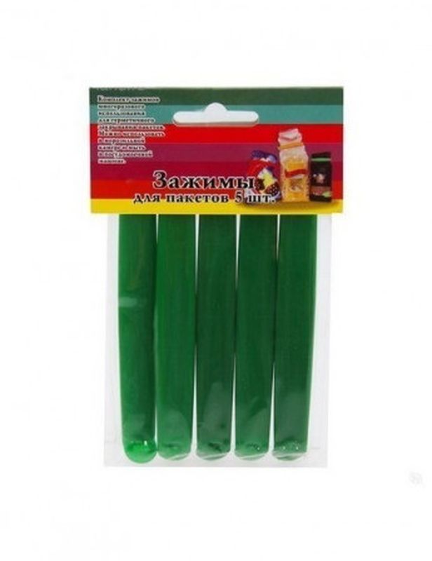 Зажим д/пакетов 12см. (5шт.) RE-270 ХТ