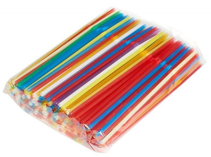 Трубочки коктейльные 10-8050 цв. (8*240мм.) 250шт. ОК