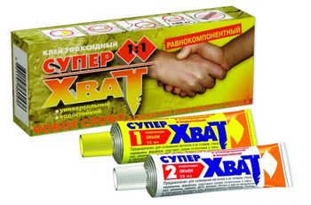 Клей "СУПЕР-ХВАТ" строит-монт 2 туба*45мл. П,Дм