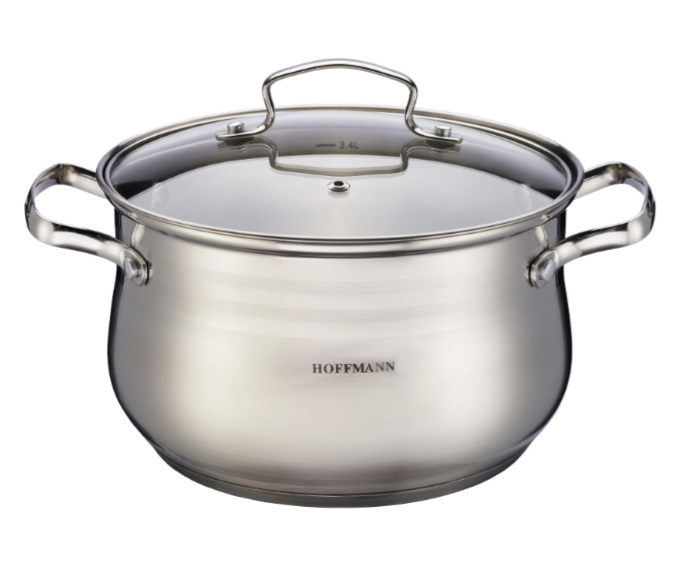 Кастрюля HM 54120 3,7л. (нерж. ст/крышка) ХМ