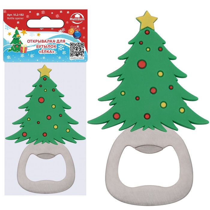 Открывалка-магнит д/бутылок VL2-182 "Елка" Мд
